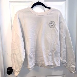 Hollister white sweatshirt